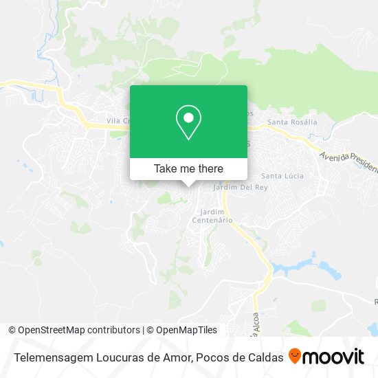 Telemensagem Loucuras de Amor map