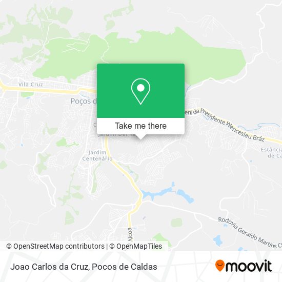 Joao Carlos da Cruz map