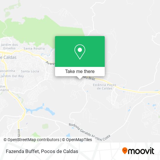 Fazenda Buffet map