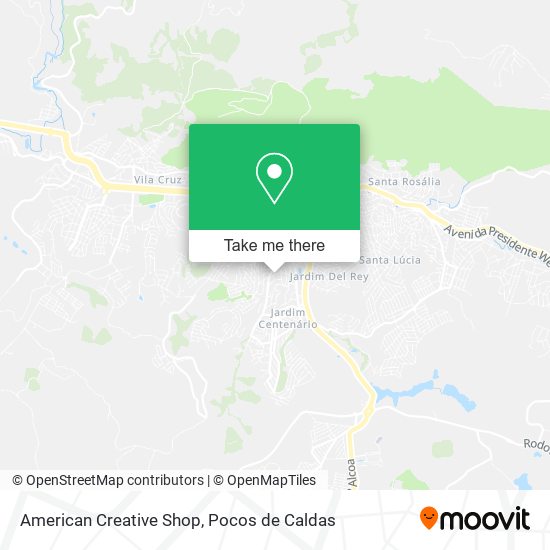 American Creative Shop map