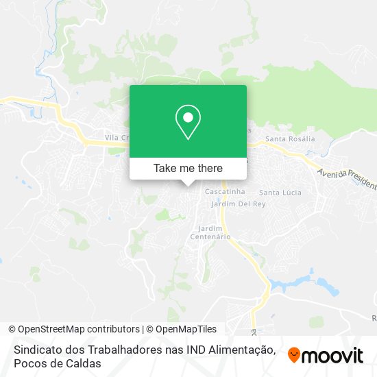 Mapa Sindicato dos Trabalhadores nas IND Alimentação