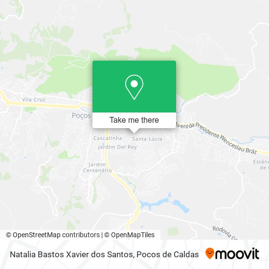 Natalia Bastos Xavier dos Santos map