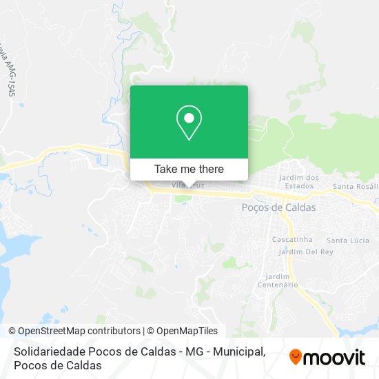 Mapa Solidariedade Pocos de Caldas - MG - Municipal