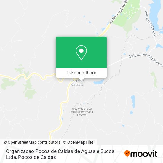 Organizacao Pocos de Caldas de Aguas e Sucos Ltda map