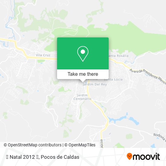  Natal 2012  map