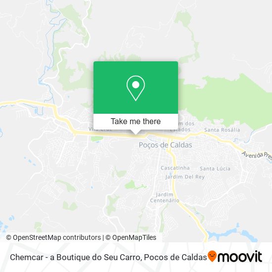 Mapa Chemcar - a Boutique do Seu Carro