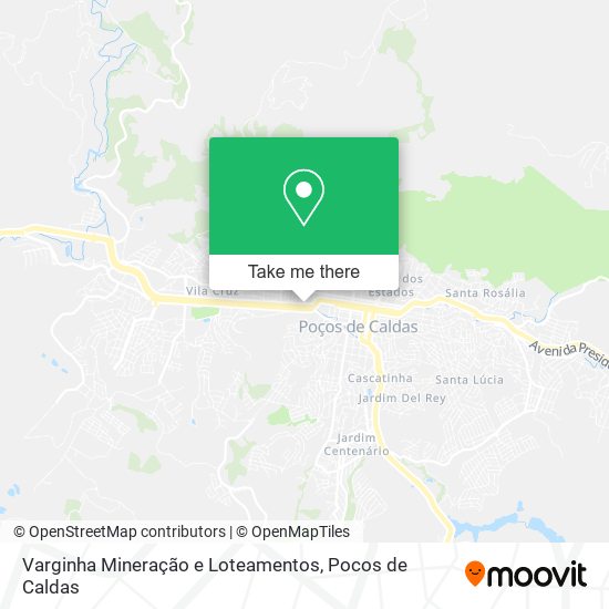 Varginha Mineração e Loteamentos map