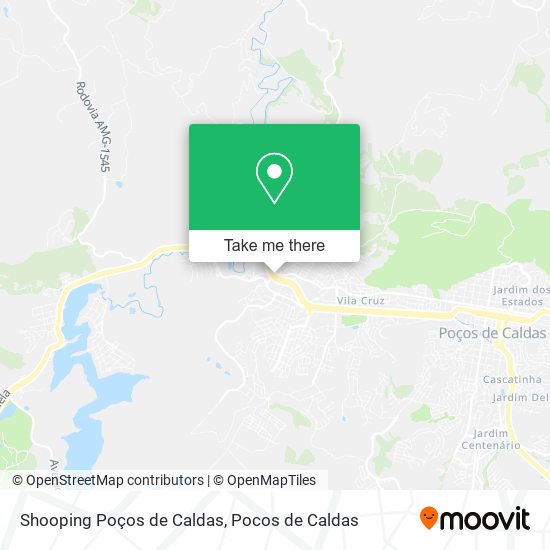 Shooping Poços de Caldas map