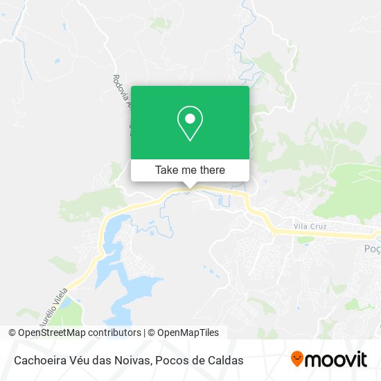 Cachoeira Véu das Noivas map
