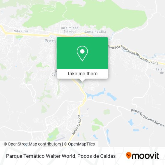 Parque Temático Walter World map