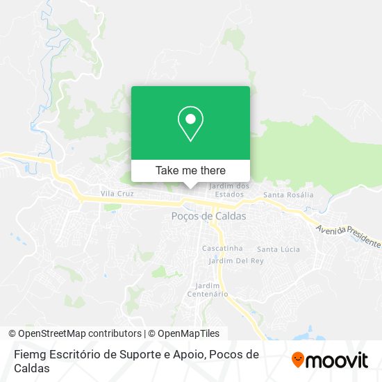 Fiemg Escritório de Suporte e Apoio map