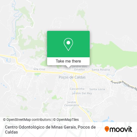 Mapa Centro Odontológico de Minas Gerais