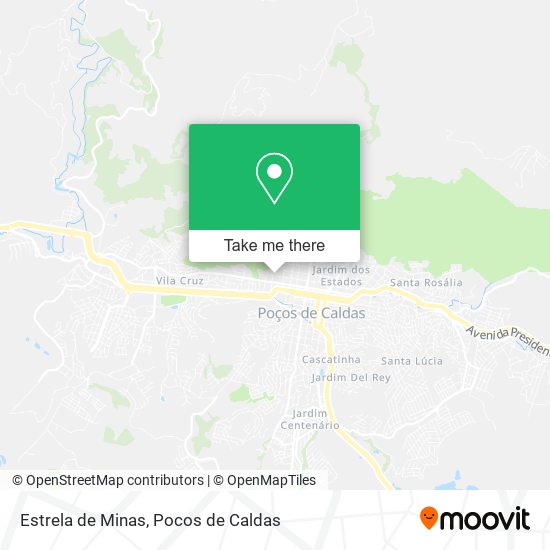 Estrela de Minas map