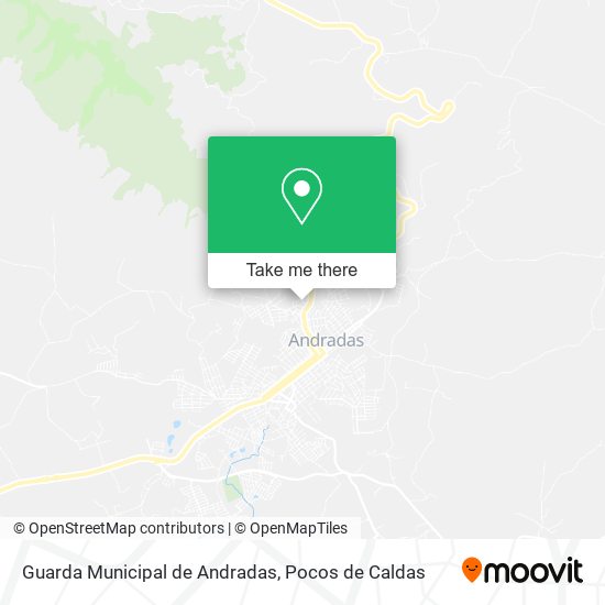 Guarda Municipal de Andradas map
