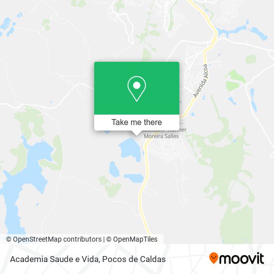 Mapa Academia Saude e Vida