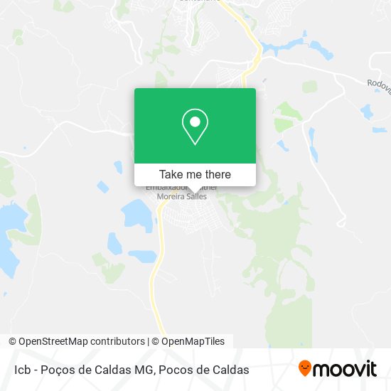 Icb - Poços de Caldas MG map