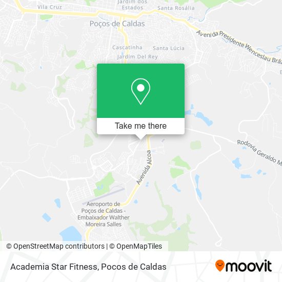 Academia Star Fitness map