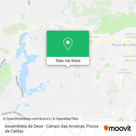 Assembléia de Deus - Campo das Aroeiras map