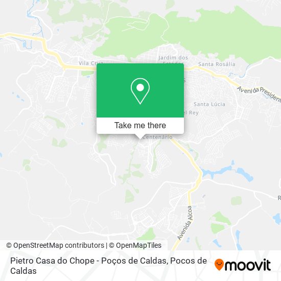 Pietro Casa do Chope - Poços de Caldas map