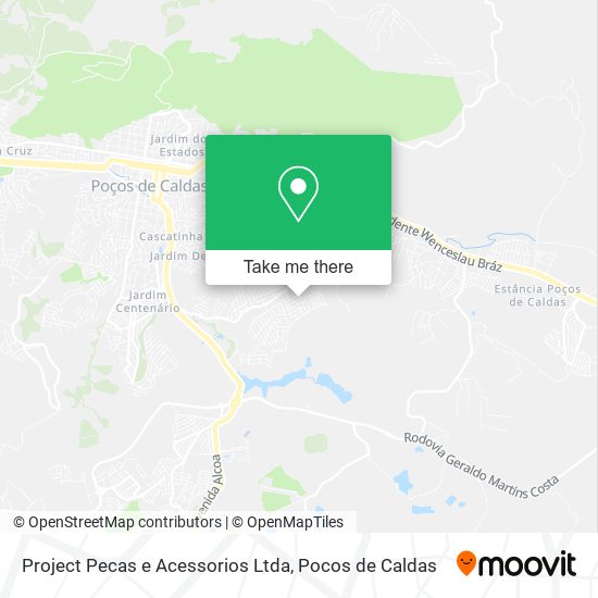 Project Pecas e Acessorios Ltda map