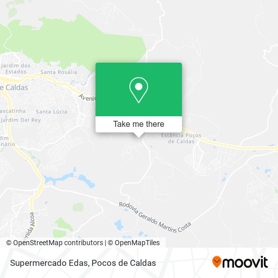 Supermercado Edas map