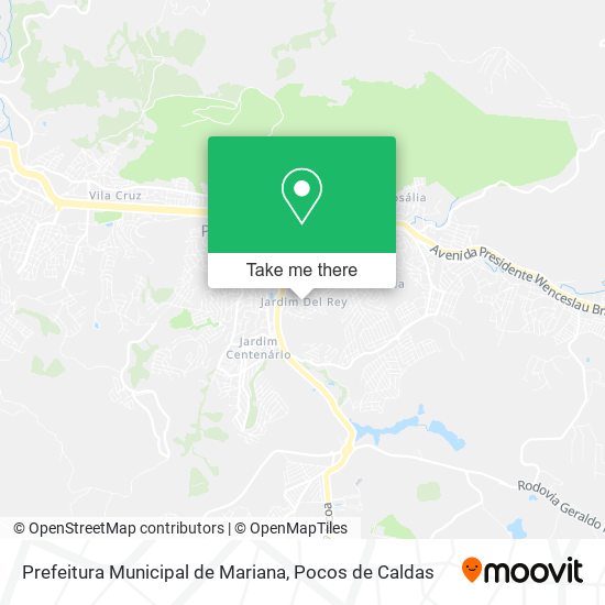 Prefeitura Municipal de Mariana map