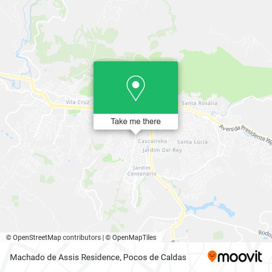 Machado de Assis Residence map