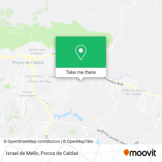 Israel de Mello map
