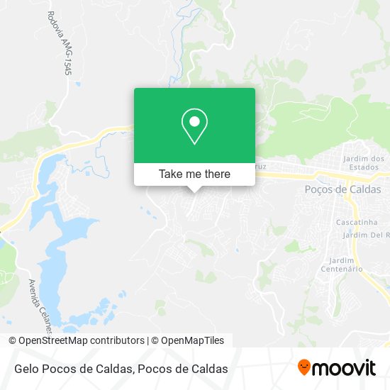 Gelo Pocos de Caldas map