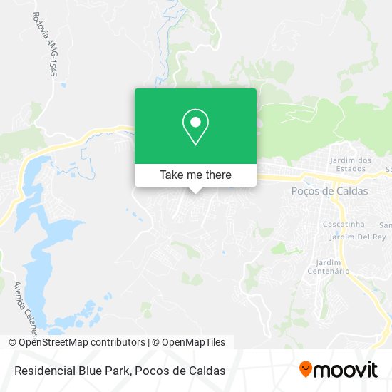 Mapa Residencial Blue Park