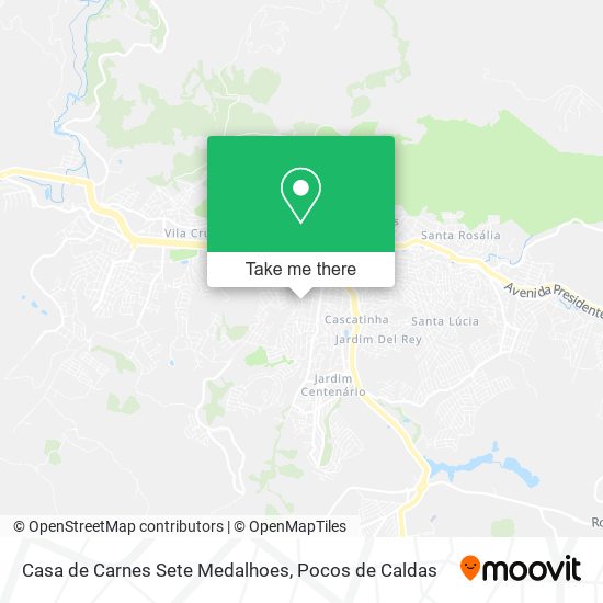 Mapa Casa de Carnes Sete Medalhoes