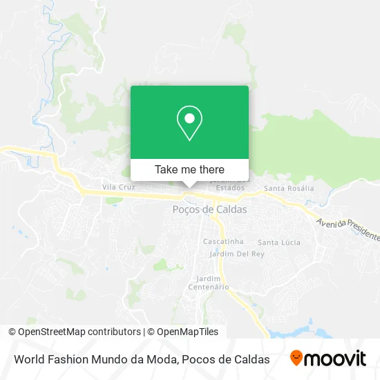 World Fashion Mundo da Moda map