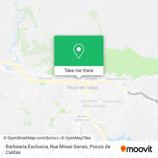 Barbearia Exclusiva, Rua Minas Gerais map