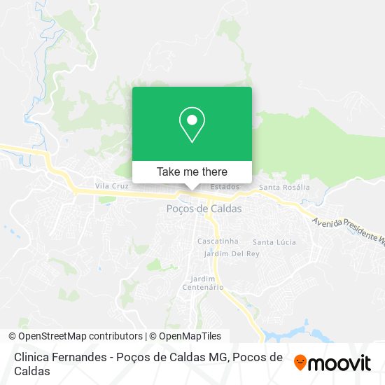 Mapa Clinica Fernandes - Poços de Caldas MG