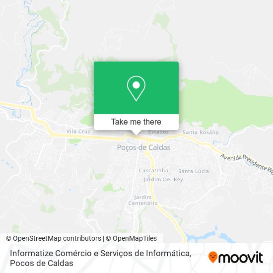 Mapa Informatize Comércio e Serviços de Informática