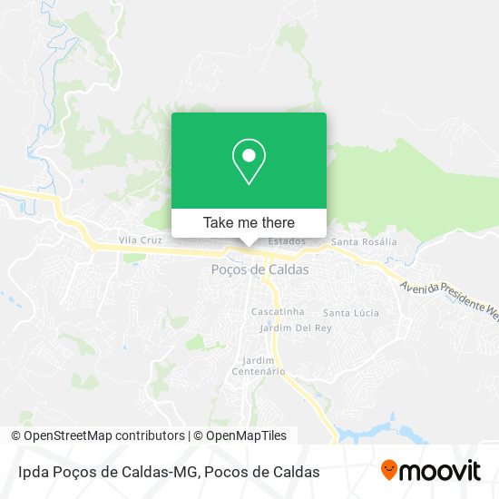 Mapa Ipda Poços de Caldas-MG