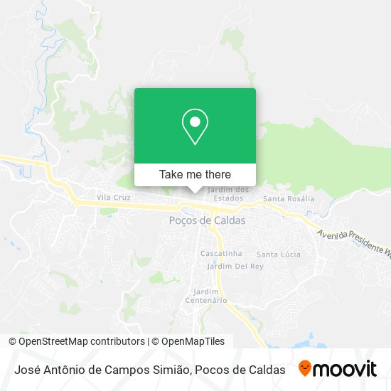 José Antônio de Campos Simião map