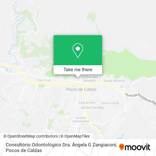 Mapa Consultório Odontológico Dra. Ângela G Zangiaconi