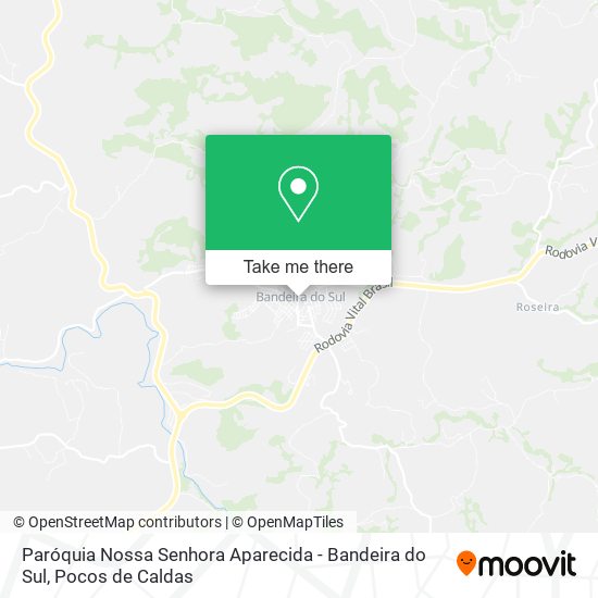 Paróquia Nossa Senhora Aparecida - Bandeira do Sul map