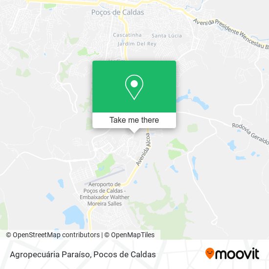Agropecuária Paraíso map
