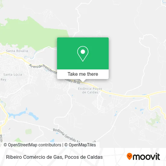 Ribeiro Comércio de Gas map