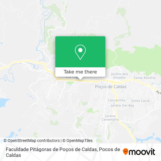 Faculdade Pitágoras de Poços de Caldas map