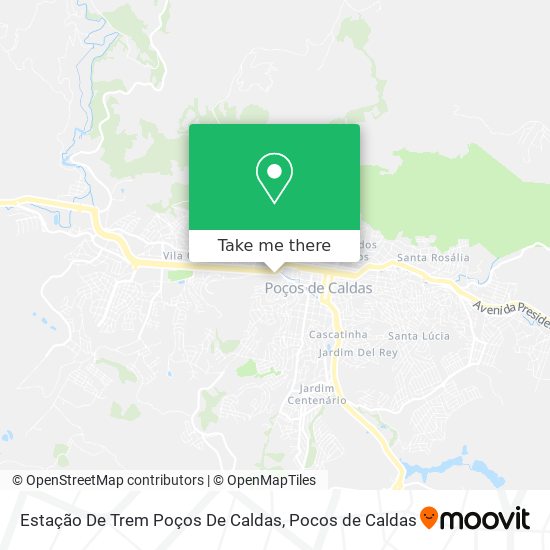 Estação De Trem Poços De Caldas map