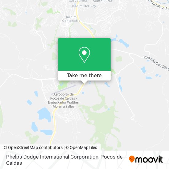 Phelps Dodge International Corporation map