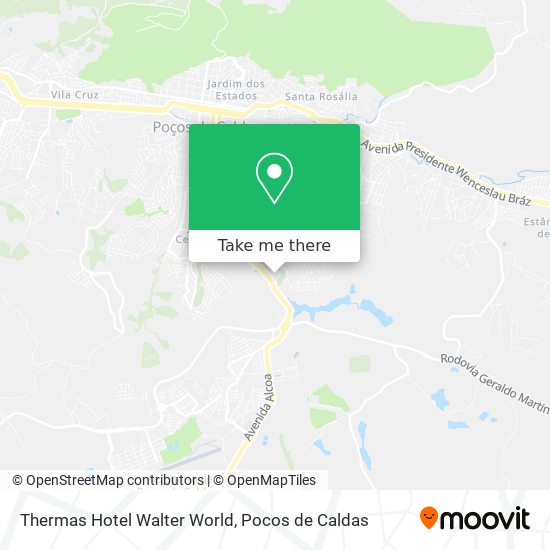 Mapa Thermas Hotel Walter World