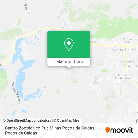 Centro Zootécnico Puc Minas Poços de Caldas map