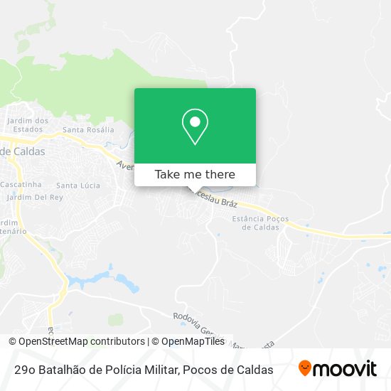 29o Batalhão de Polícia Militar map