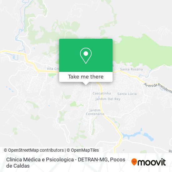 Clínica Médica e Psicologica - DETRAN-MG map