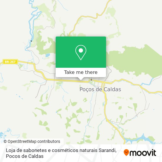 Loja de sabonetes e cosméticos naturais Sarandi map