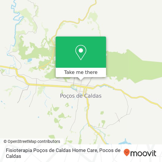 Mapa Fisioterapia Poços de Caldas Home Care